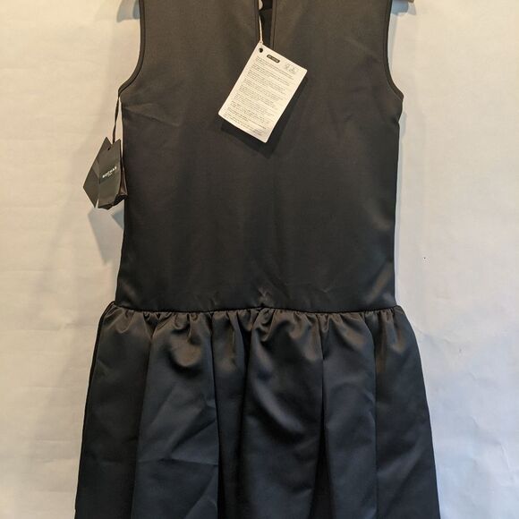 Rochas Paris taffeta black dress 2(38) BNWT - Picture 5 of 9
